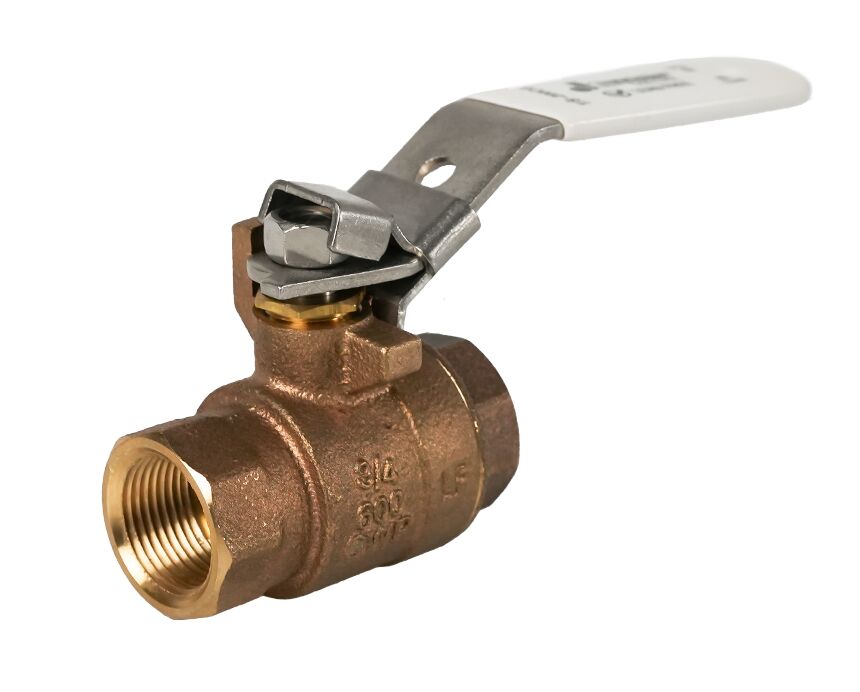 T-200CSSG-LH Lead Free Bronze Ball Valve with Locking Handle